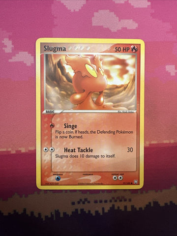 Pokemon Card Slugma EX Team Rocket Returns Common 77/109 Near Mint