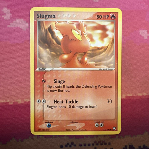 Pokemon Card Slugma EX Team Rocket Returns Common 77/109 Near Mint