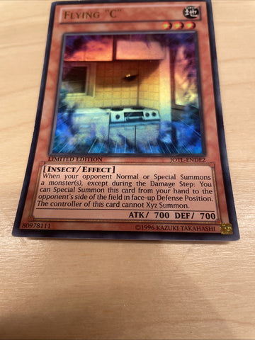 JOTL-ENDE2 Flying C Ultra Rare Played 1st Edition Yugioh (back)