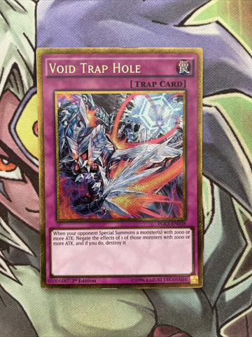 PGL3-EN038 Void Trap Hole Gold Rare 1st Edition NM Yugioh
