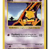 Pokemon Card Abra Unlimited LP Base Set (Shadowless) 043/102