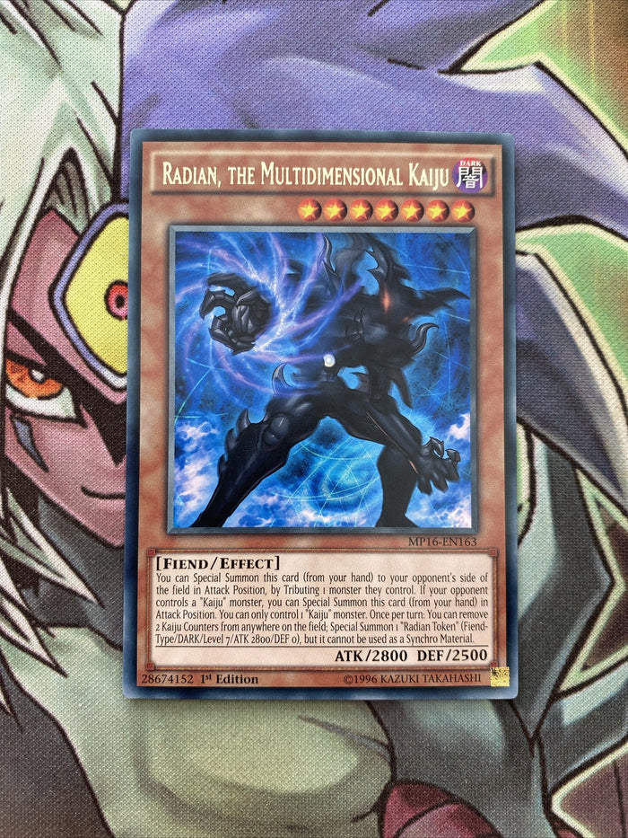 MP16-EN163 Radian, the Multidimensional Kaiju Rare 1st Edition NM Yugioh