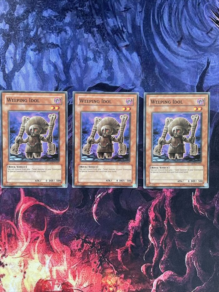 ABPF-EN021 x3 Weeping Idol - Common - 1st Edition Playset Yugioh