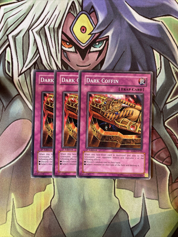 SD8-EN032 x3 Dark Coffin Common Excellent Condition Yugioh