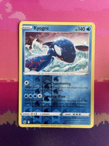 Pokemon Card Kyogre Crown Zenith Reverse Holo Rare 036/159 Near Mint
