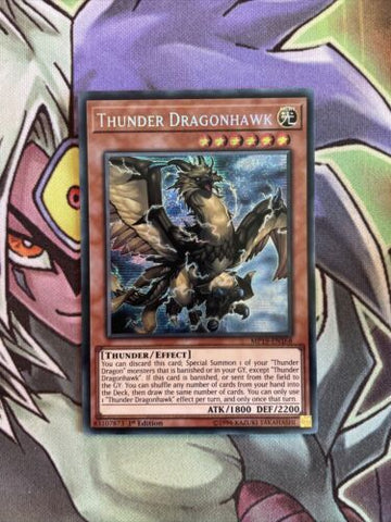 MP19-EN168 Thunder Dragonhawk Secret Rare 1st Edition NM Yugioh Card