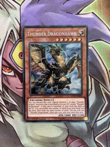 MP19-EN168 Thunder Dragonhawk Secret Rare 1st Edition NM Yugioh Card
