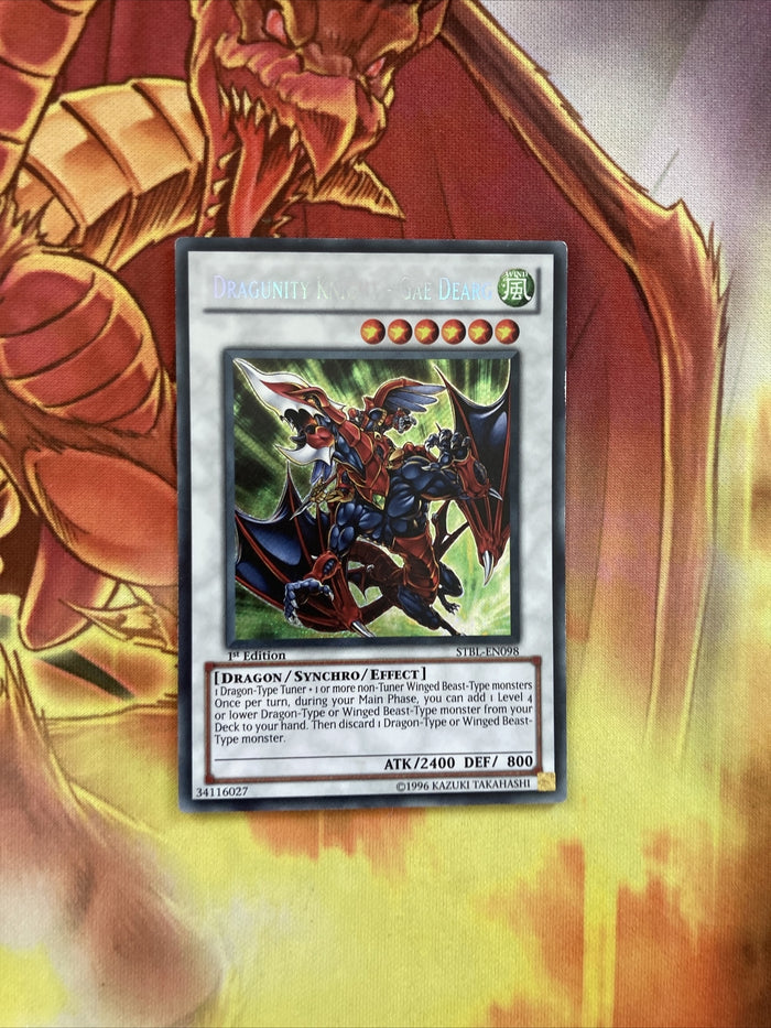 STBL-EN098  Dragunity knight Gae Dearg 1st Edition Secret rare Yugioh Card LP