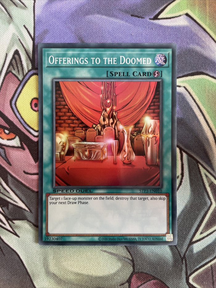 STP3-EN010 Offerings To The Doomed Super Rare Speed Duel NM Yugioh Card
