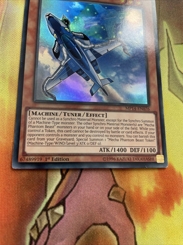 MP14-EN076 Mecha Phantom Beast Blue Impala Ultra Rare 1st Edition YuGiOh Card (back)