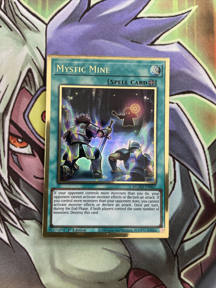 MGED-EN047 Mystic Mine Premium Gold 1st Edition NM Yugioh Card