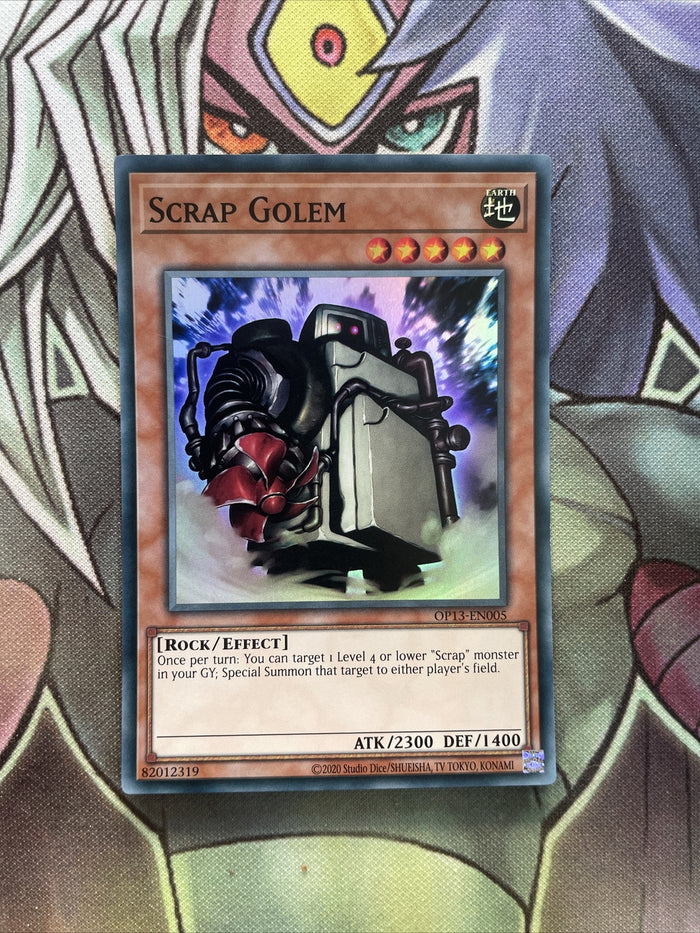 OP13-EN005 Scrap Golem Super Rare UNL Edition Near Mint Yugioh
