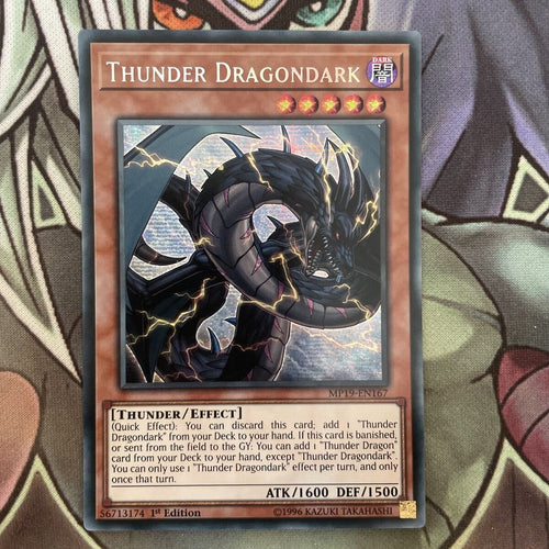 MP19-EN167 Thunder Dragondark Secret Rare 1st Edition NM Yugioh