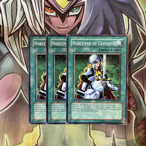 SD1-EN012 x3 Nobleman of Crossout Common Excellent Condition Yugioh