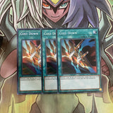 LCKC-EN040 x3 Cost Down Secret Rare Excellent Condition Yugioh