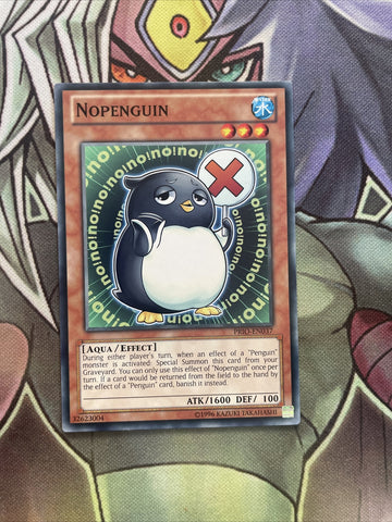 PRIO-EN037 Nopenguin Common Varying Edition Near Mint Yugioh