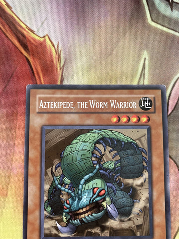 PTDN-EN089 1x Yugioh Aztekipede, The Worm Warrior unlimited (back)