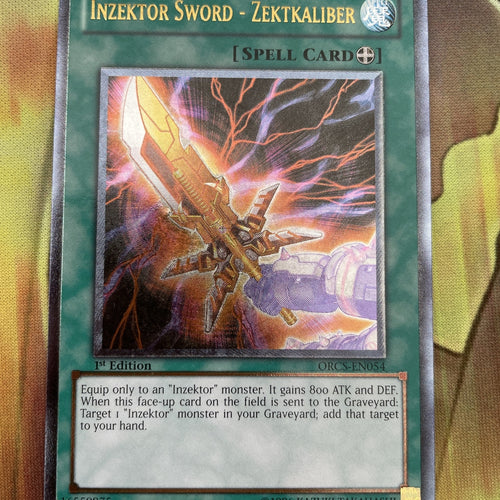 ORCS-EN054 Yugioh Ultimate Rare Inzektor Sword - Zektkaliber 1ST Edition