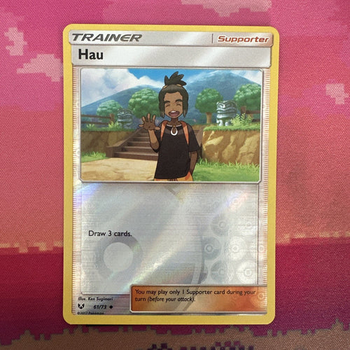 Pokemon Card Hau Shining Legends Reverse Holo 61/73 Near Mint