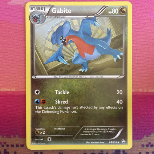 Pokemon Card Gabite Dragons Exalted Uncommon 88/124 NM