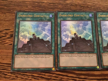 BLRR-EN094 YUGIOH CARD  3x DARKLORD CONTACT  ULTRA  RELENTLESS REVENGE (back)
