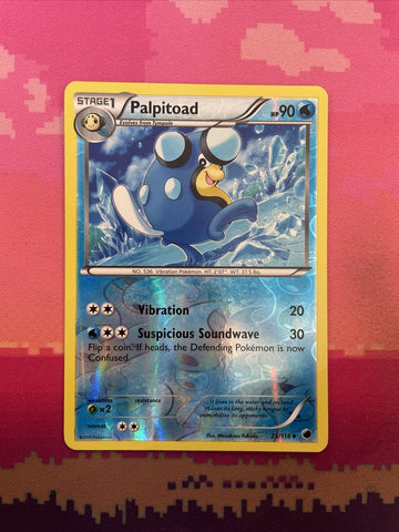 Pokemon Card Palpitoad Plasma Freeze Reverse Holo Uncommon 25/116 Near Mint