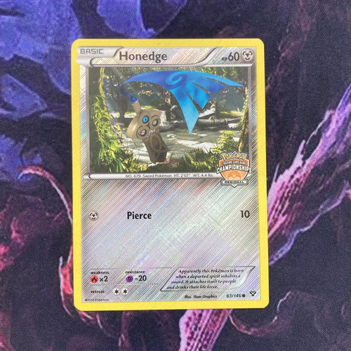 Pokemon Card Honedge 83/146 Pokemon Regional Championships Promo Near Mint