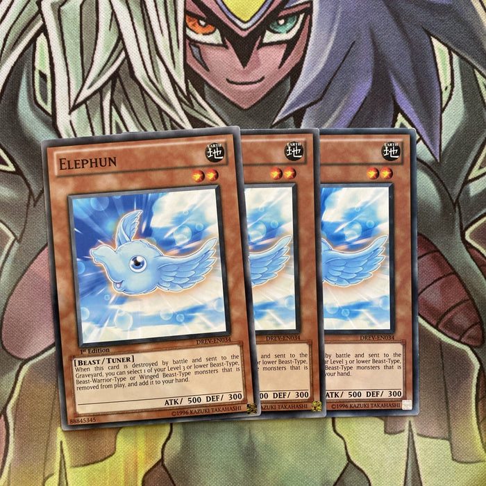 DREV-EN034 x3 Elephun Common Excellent Condition Yugioh