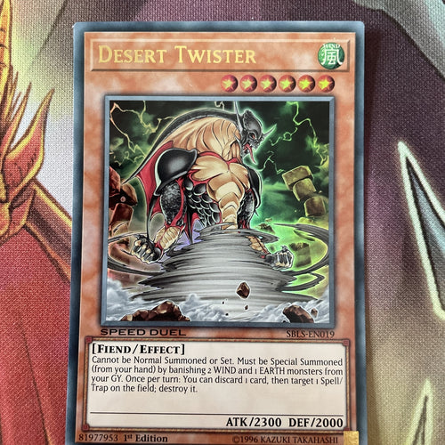 SBLS-EN019 Desert Twister Ultra Rare 1st Edition Mint YuGiOh Card