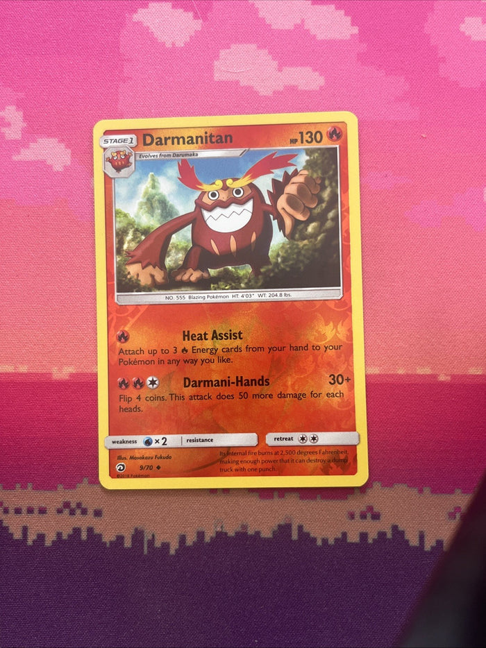 Pokemon Card Darmanitan Dragon Majesty Reverse Holo Uncommon 9/70 Near Mint