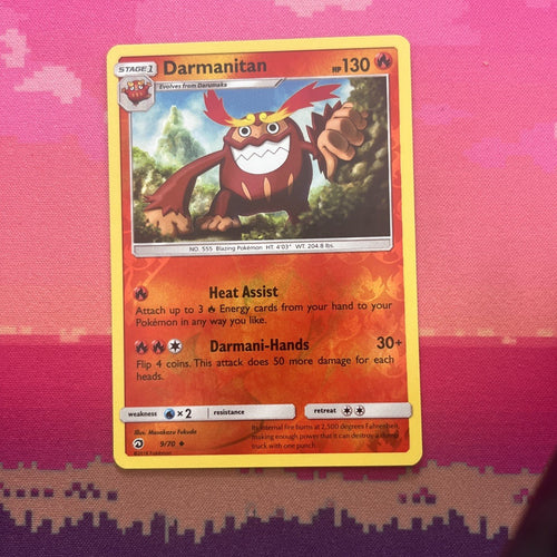 Pokemon Card Darmanitan Dragon Majesty Reverse Holo Uncommon 9/70 Near Mint