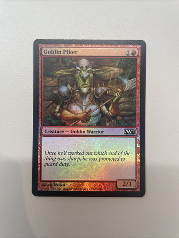 Goblin Piker - Magic 2012 FOIL Excellent Magic MTG