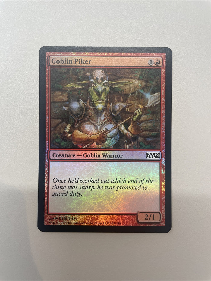 Goblin Piker - Magic 2012 FOIL Excellent Magic MTG