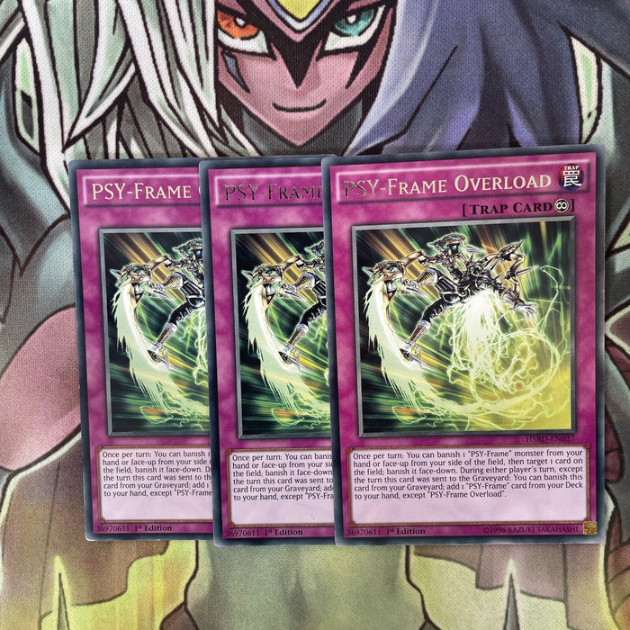 HSRD-EN037 x3 PSY-Frame Overlord Rare Excellent Condition Yugioh