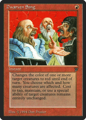 Dwarven Song - Legends Excellent Magic MTG