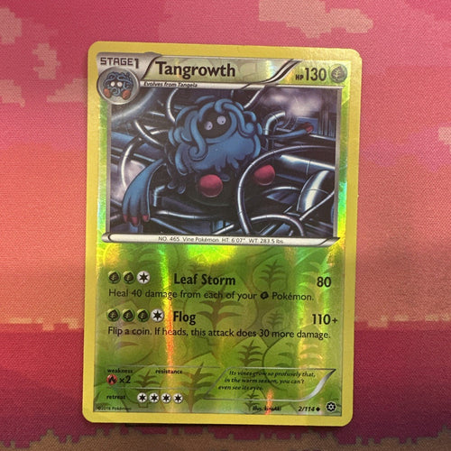 Pokemon Card Tangrowth Steam Siege Reverse Holo 2/114 Near Mint