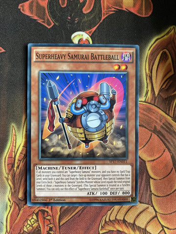SP17-EN011 Superheavy Samurai Battleball Common 1st Edition NM Yugioh Card