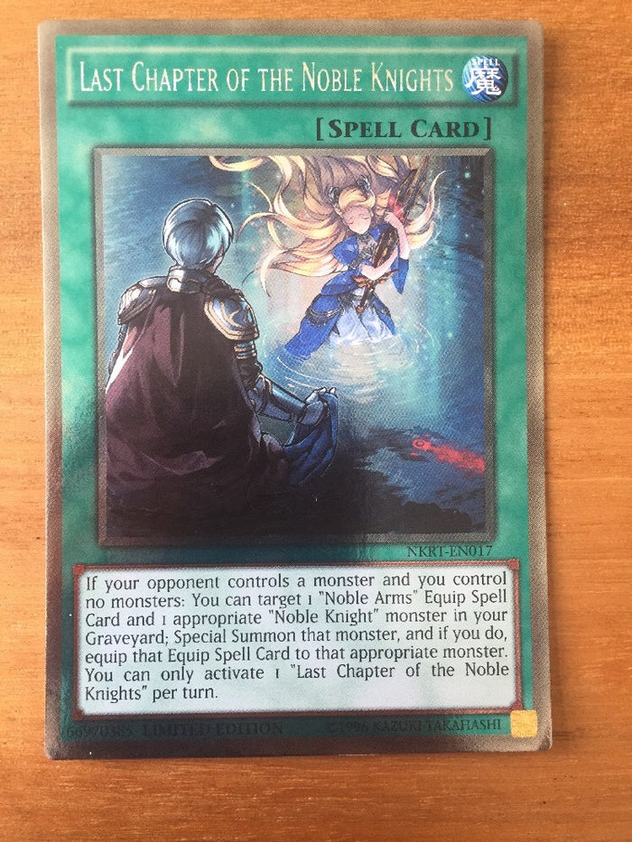 NKRT-EN017 Yugioh! Last Chapter of the Noble Knights - Platinum Rare