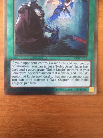 NKRT-EN017 Yugioh! Last Chapter of the Noble Knights - Platinum Rare (back)