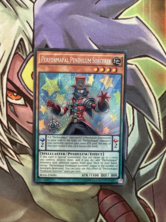 BOSH-EN090 Performapal Pendulum Sorcerer Secret Rare Unl Edition NM Yugioh Card