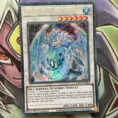 HAC1-EN051 Brionac, Dragon of the Ice Barrier Duel Terminal Foil 1st Ed Yugioh