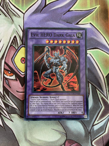 LCGX-EN069 Evil Hero Dark Gaia Super Rare UNL Edition NM Yugioh Card