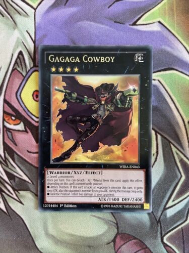 WIRA-EN043 Gagaga Cowboy Rare 1st Edition NM Yugioh Card