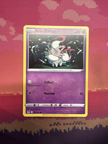 Pokemon Card Hisuan Zorua Lost Origin 075/196 Near Mint