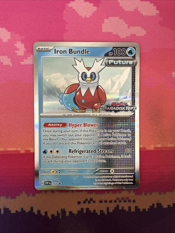 Pokemon Card Iron Bundle 058 Black Star Promo Paradox Rift STAMP Near Mint