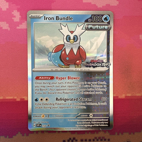 Pokemon Card Iron Bundle 058 Black Star Promo Paradox Rift STAMP Near Mint