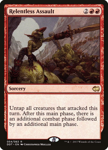 Relentless Assault - Duel Decks: Merfolk vs. Goblins Excellent Magic MTG