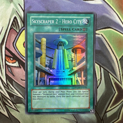 STON-EN048 Skyscraper 2 - Hero City Super Rare Unlimited Edition NM Yugioh Card
