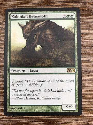Kalonian Behemoth - Magic 2010 Excellent Magic MTG