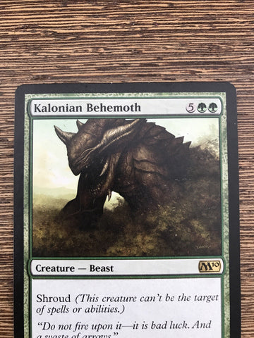 Kalonian Behemoth - Magic 2010 Excellent Magic MTG (back)